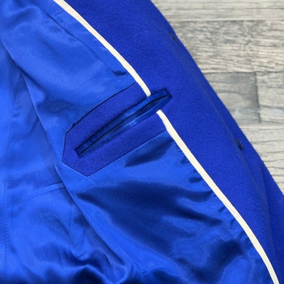 J. Crew Nello Gori Single Breasted Italian Wool Peacoat in Cobalt Blue - Picture 11 of 13